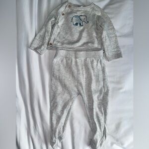 Carter's Gray Elephant Matching Set